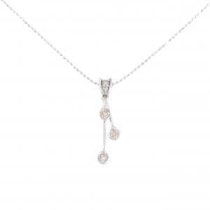 K18WG ダイヤモンド ネックレス 0.30CT