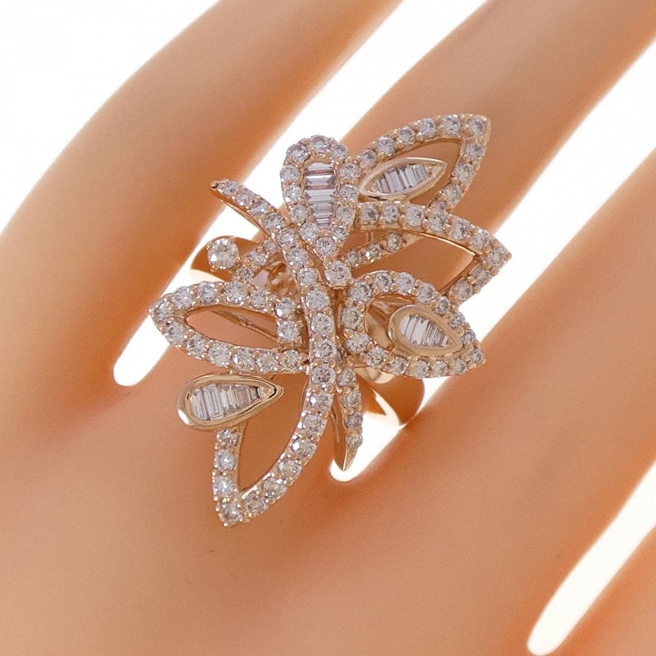 K18PG ダイヤモンド リング 1.64CT