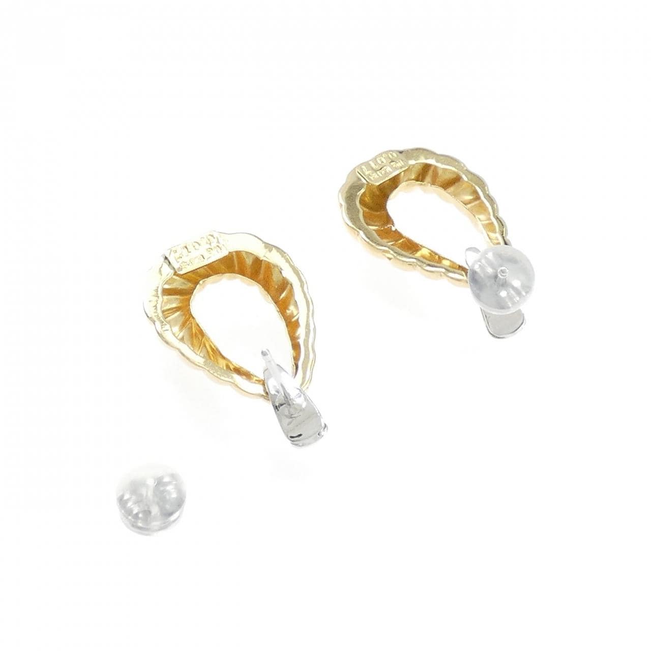 K18YG/K18WG ダイヤモンド ピアス 0.034CT