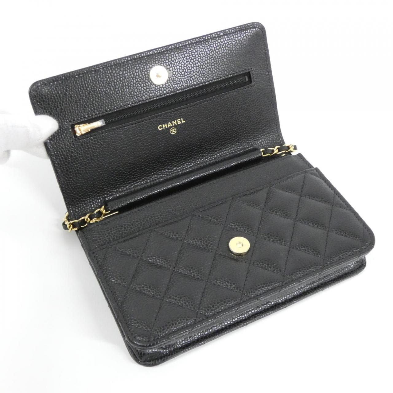 【未使用品】シャネル タイムレスクラシック ライン AP0250 チェーンウォレット