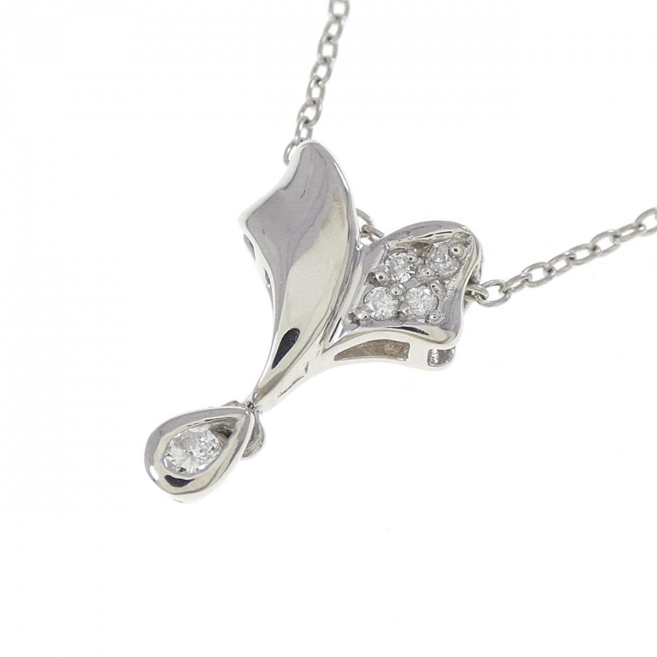 PT900/PT850 Diamond Necklace 0.07CT