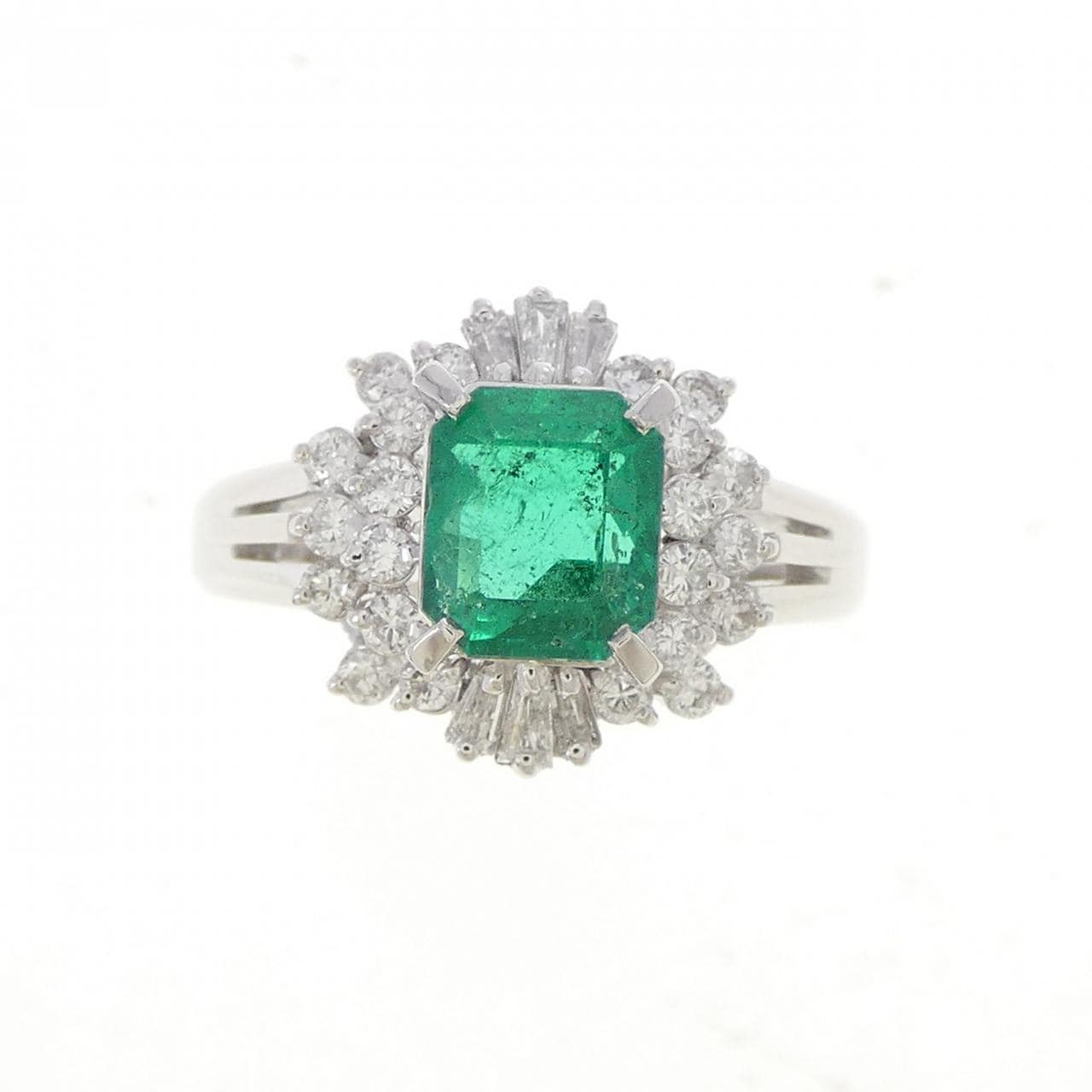 PT900 エメラルド リング 0.98CT