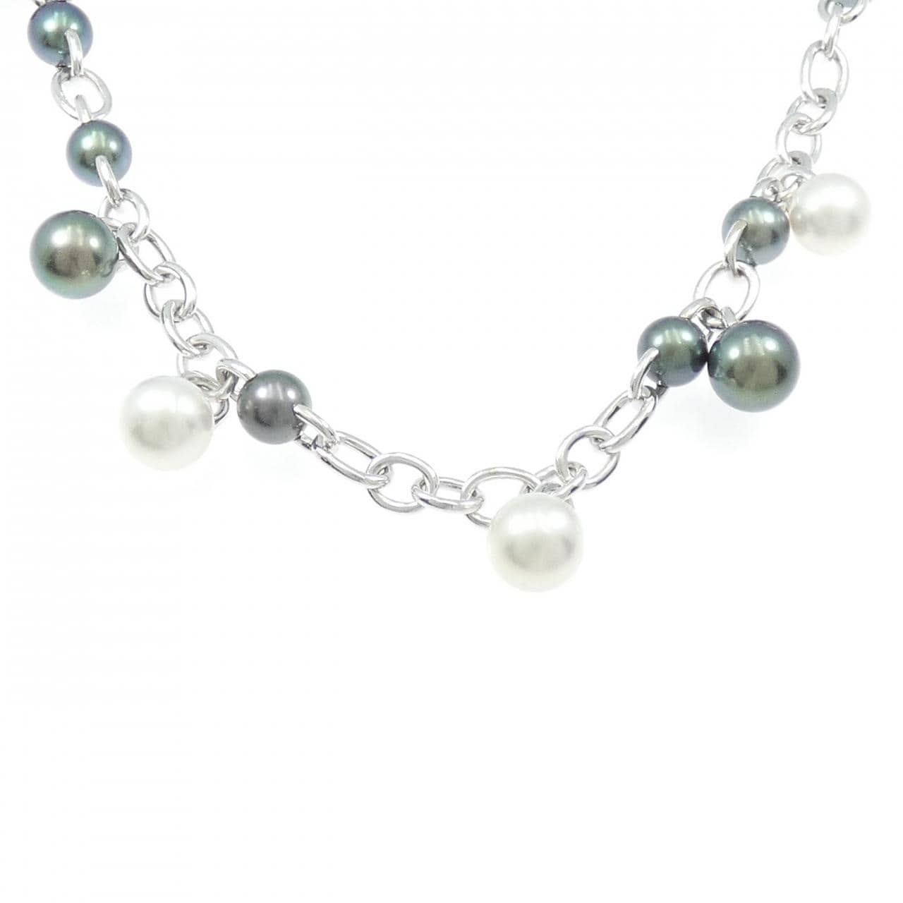 ミキモト 黒蝶パール ネックレス