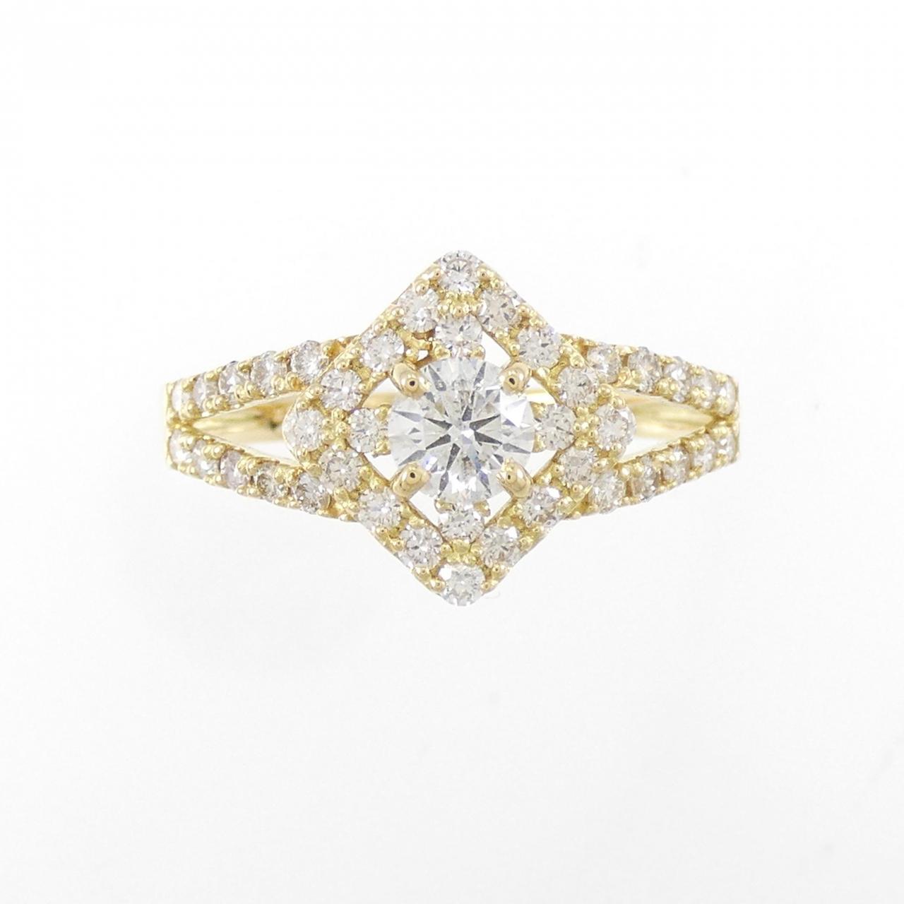 K18YG ダイヤモンド リング 0.301CT