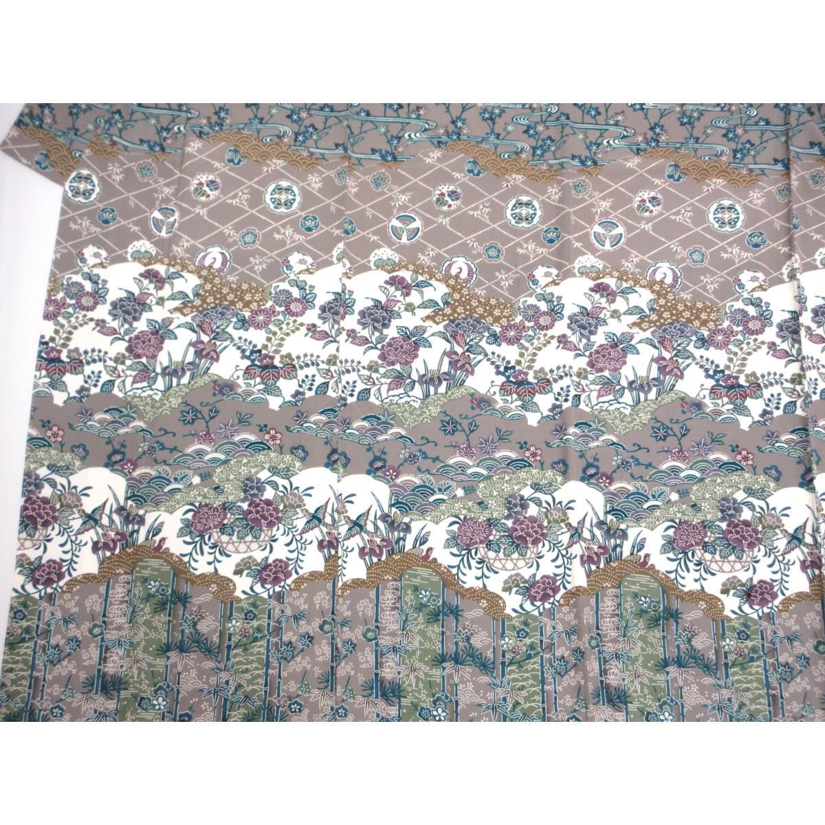 【未使用品】訪問着　友禅加工　身幅２Ｌ寸