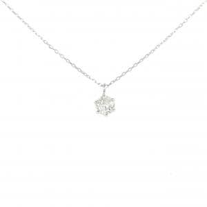 PT900/PT850ソリティア  ダイヤモンド ネックレス 0.2CT