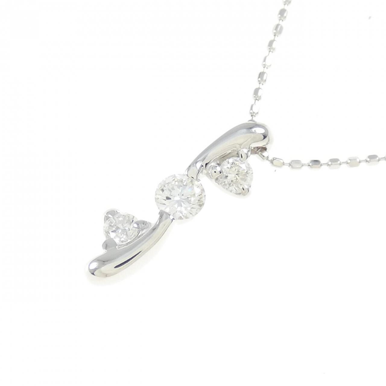 K18WG ダイヤモンド ネックレス 0.268CT