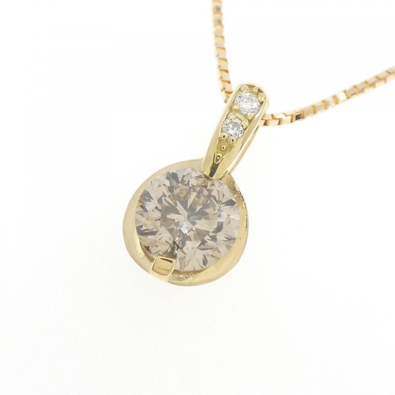 K18YG ダイヤモンド ネックレス 0.60CT