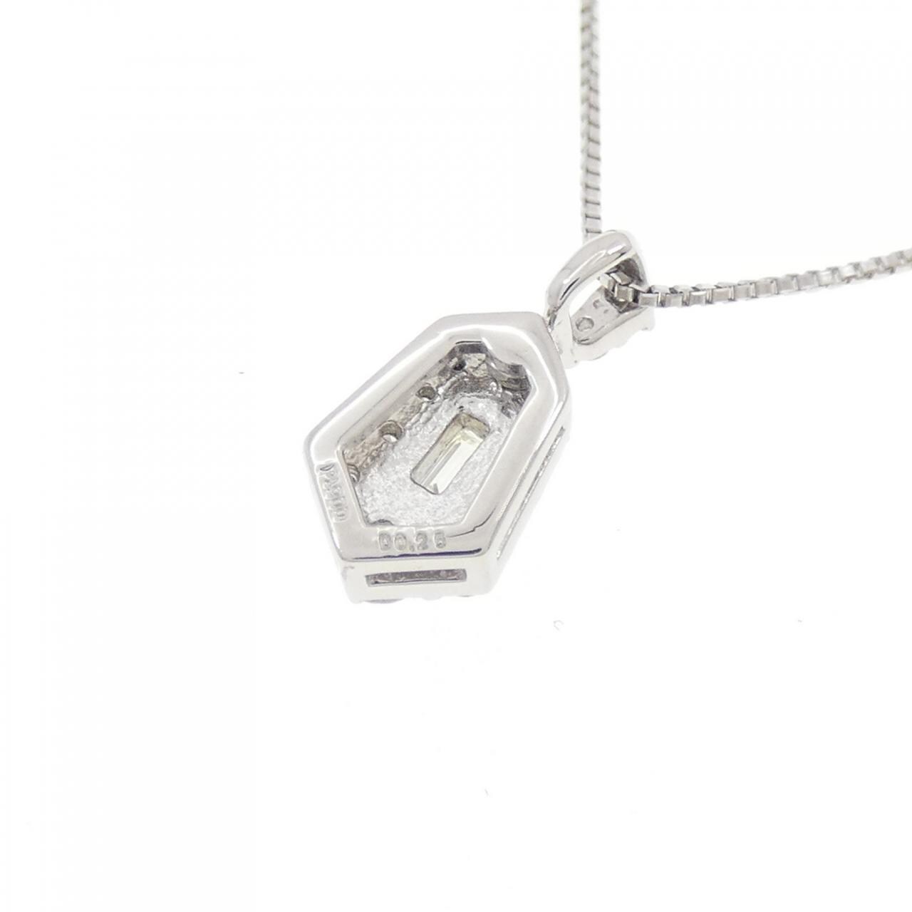 【新品】PT900/PT850 ダイヤモンド ネックレス 0.25CT