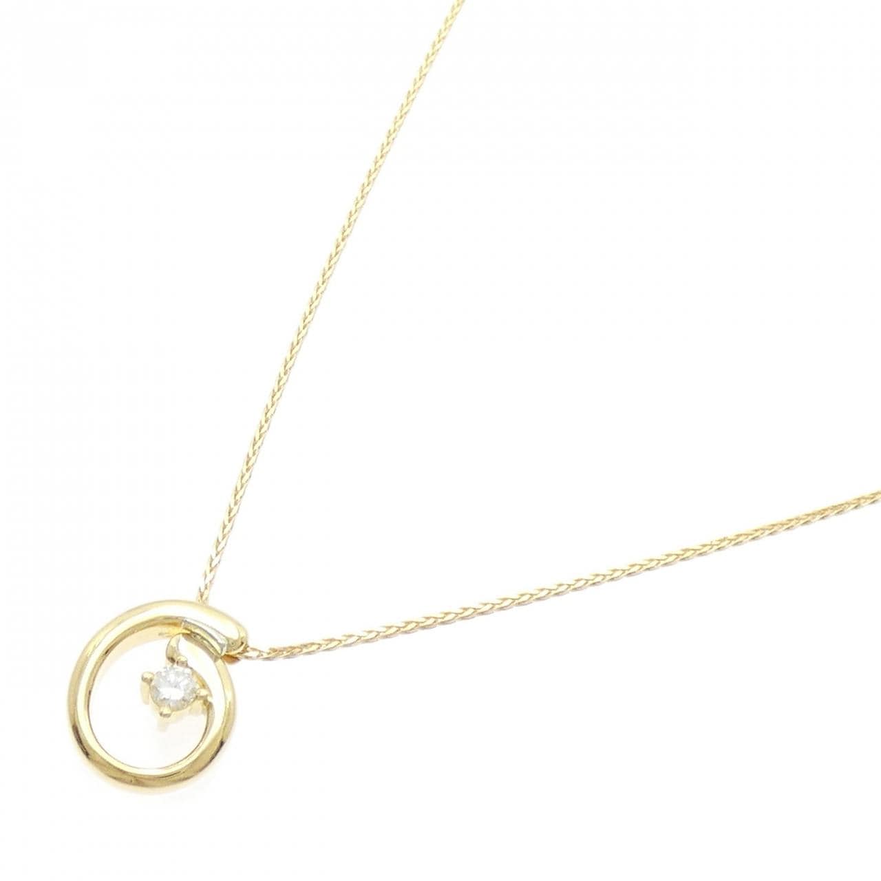 K18YG ダイヤモンド ネックレス 0.18CT