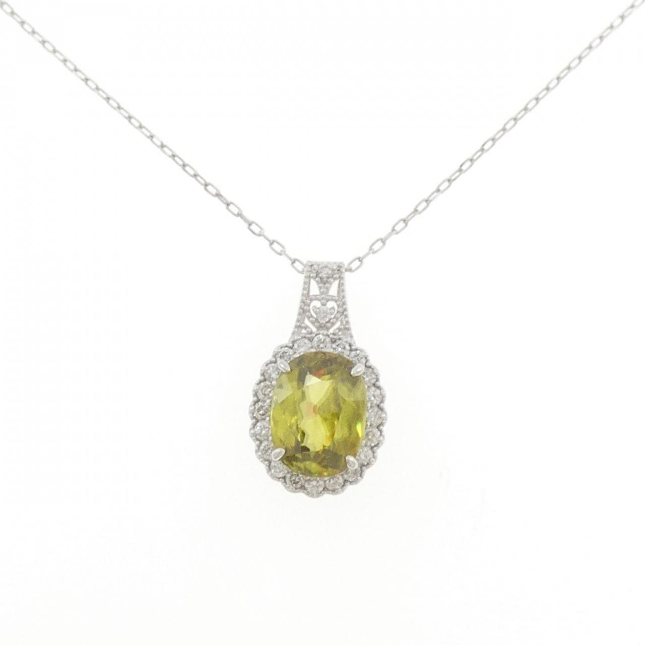 PT900/PT850 スフェーン ネックレス 3.29CT