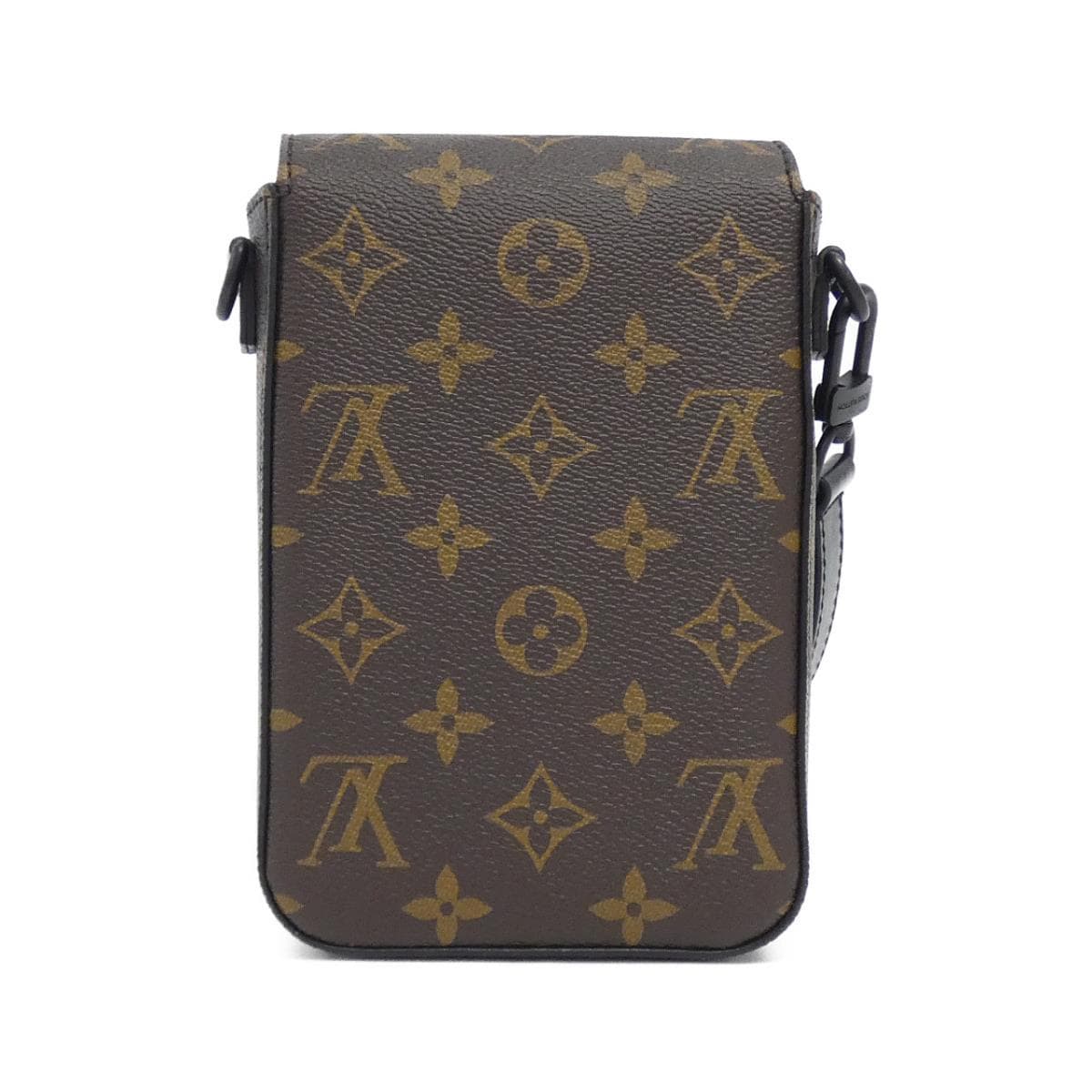 [未使用品] LOUIS VUITTON Monogram Macassar S Rock竖版穿戴錢包 M81522 包