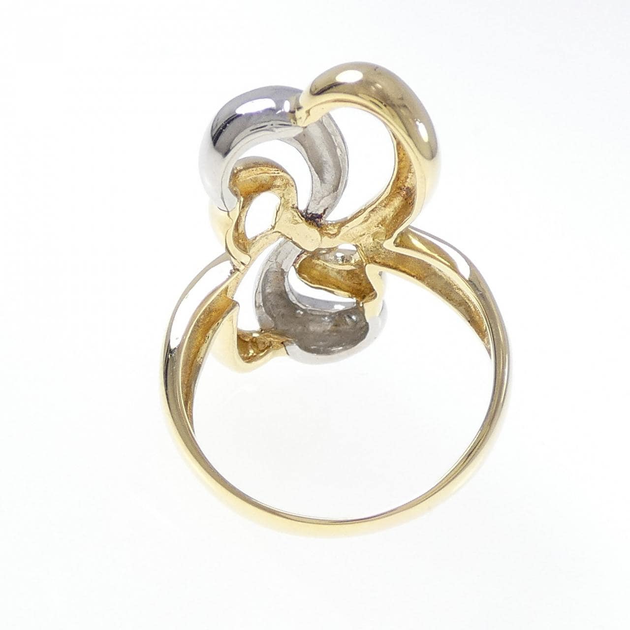 K18YG/PT900 ダイヤモンド リング 0.05CT