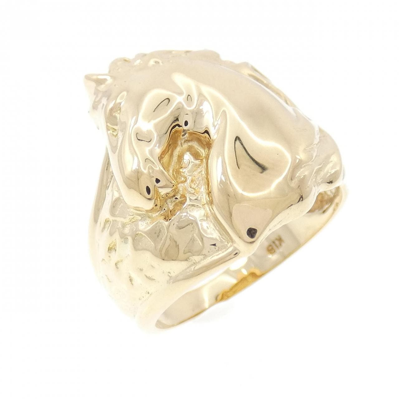 K18YG ホース リング