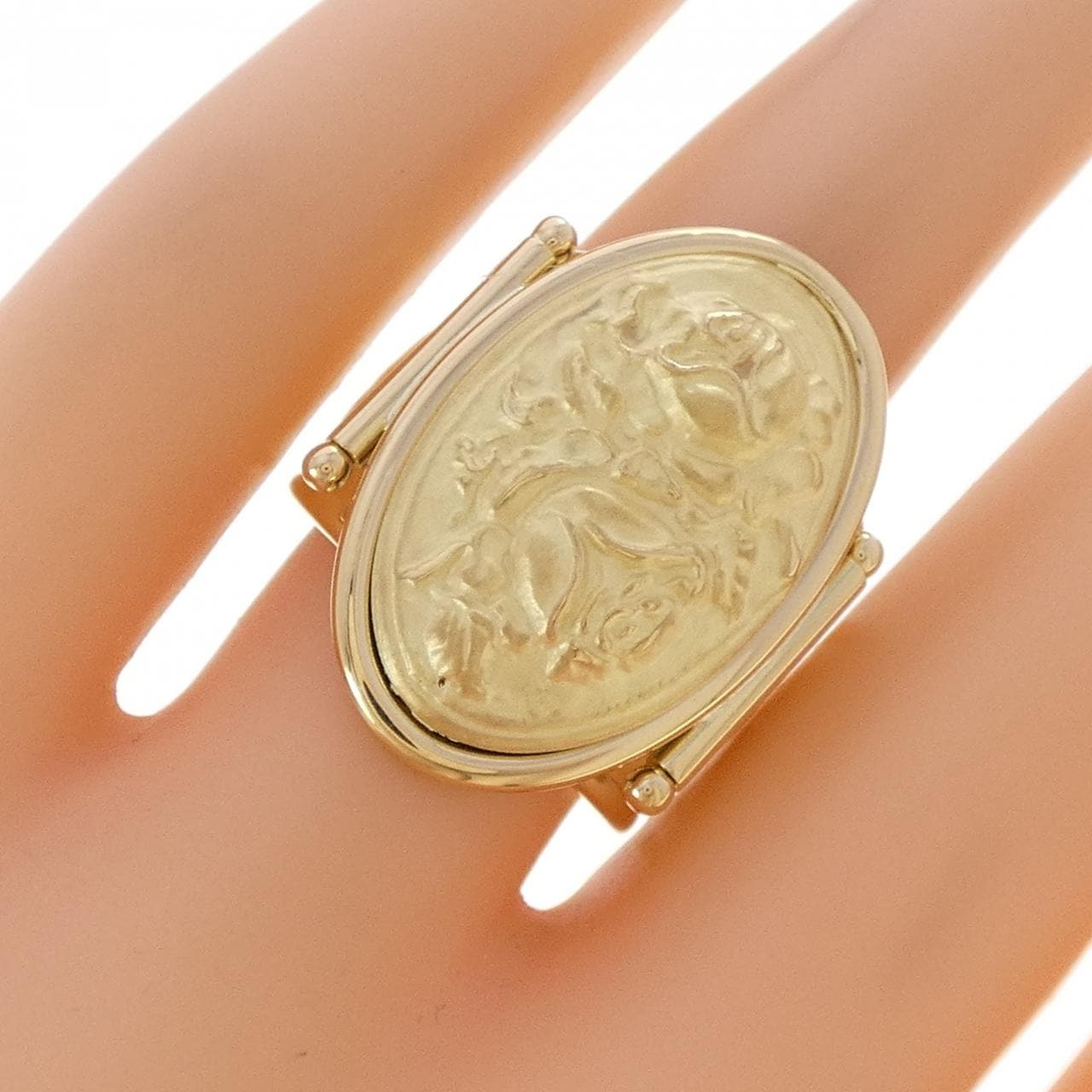 750YG ローズ リング