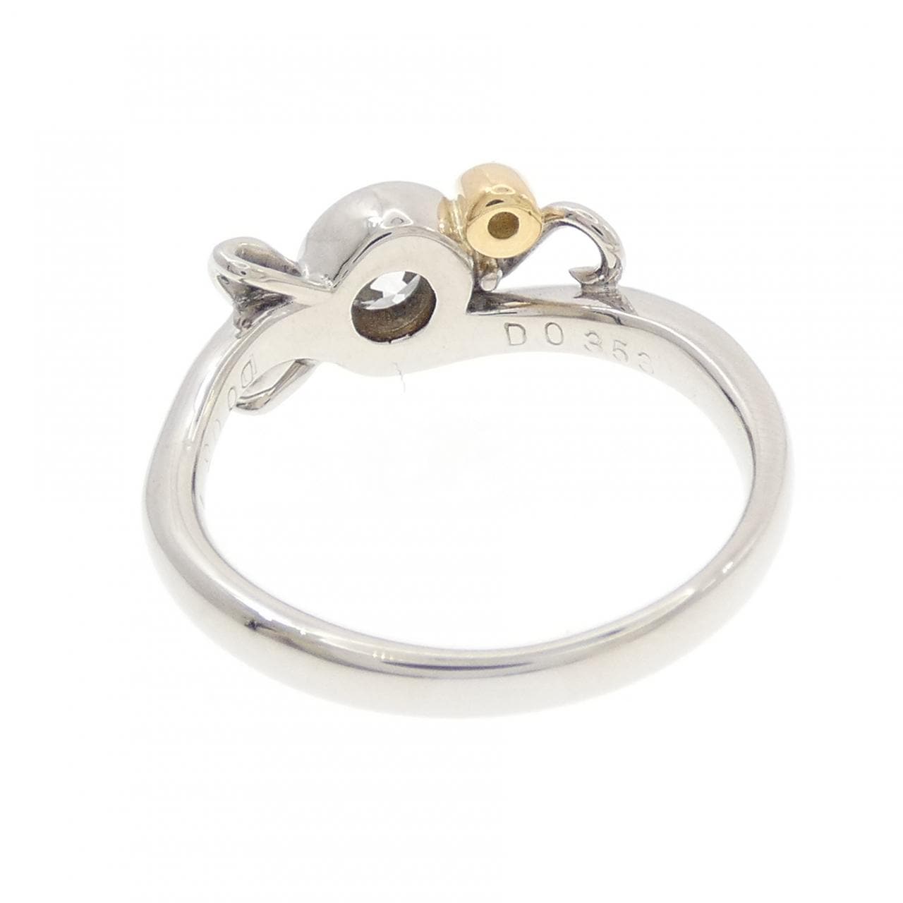 PT900/K18YG ダイヤモンド リング 0.353CT