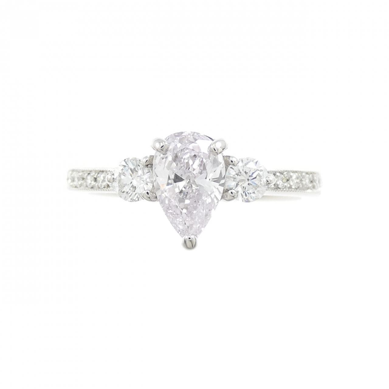 PT900 ダイヤモンド リング 0.516CT FLPP SI1 ペアシェイプ