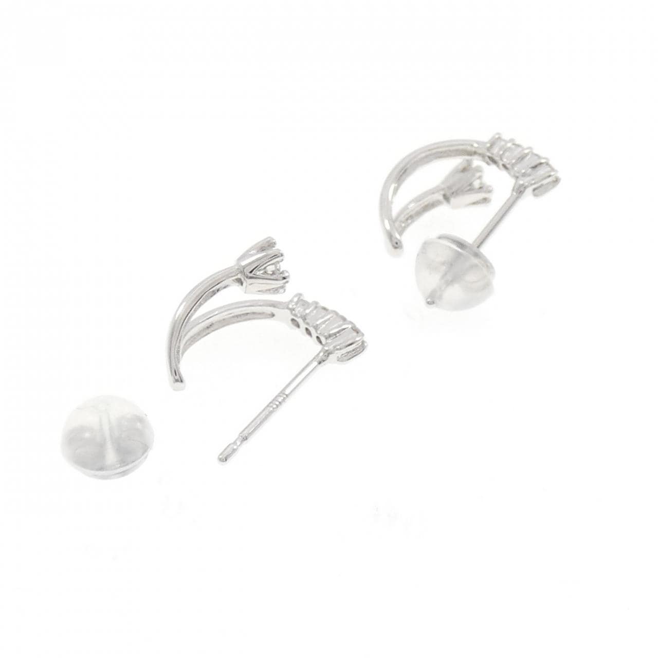 K18WG ダイヤモンド ピアス 0.21CT