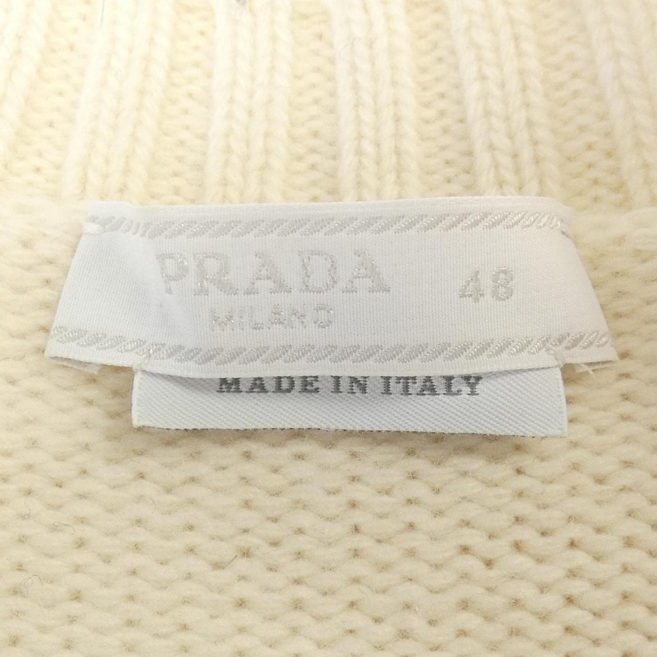 プラダ PRADA ウールxカシミヤ クルーネック セーター UMB645 S232 13HI ニット
