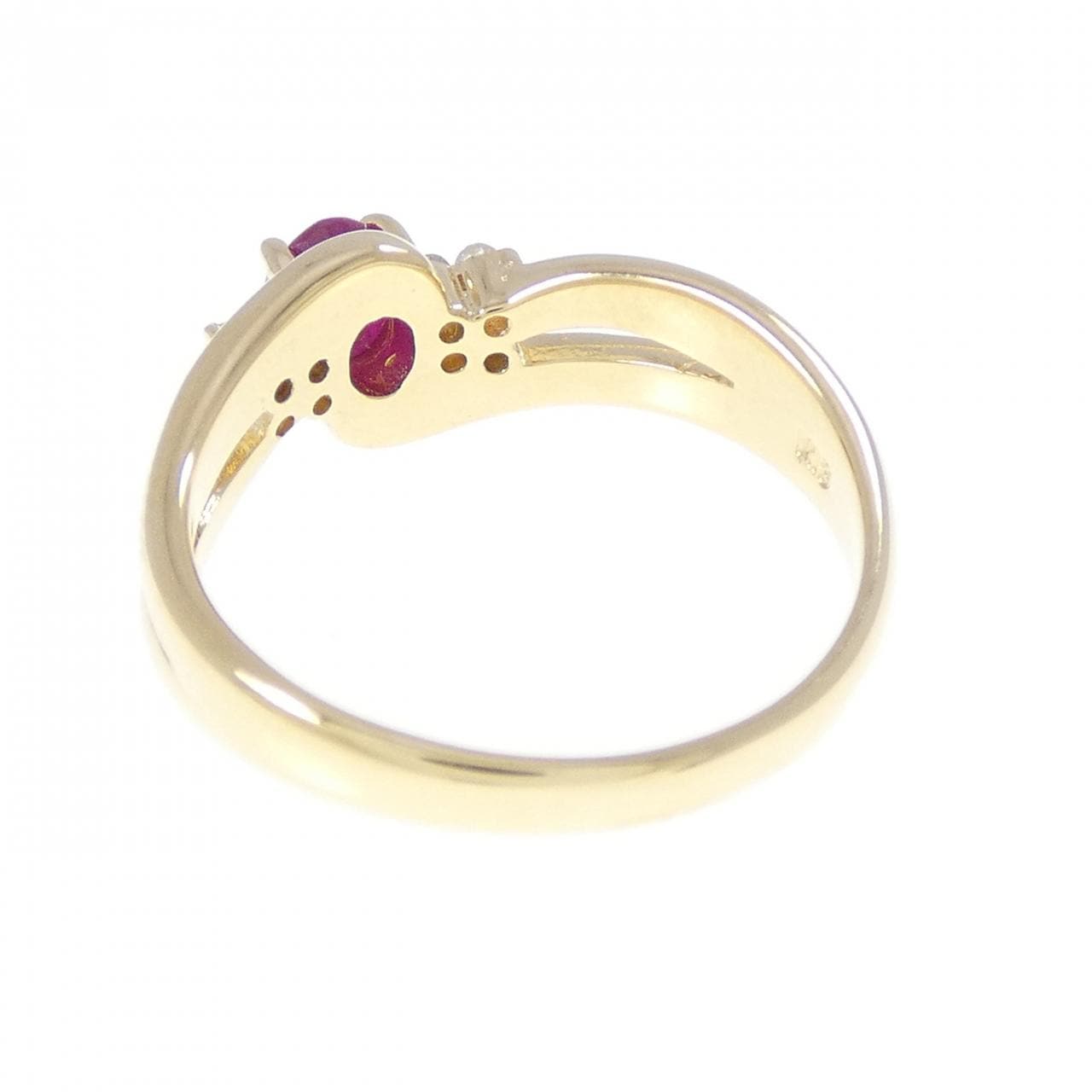 K18YG ルビー リング