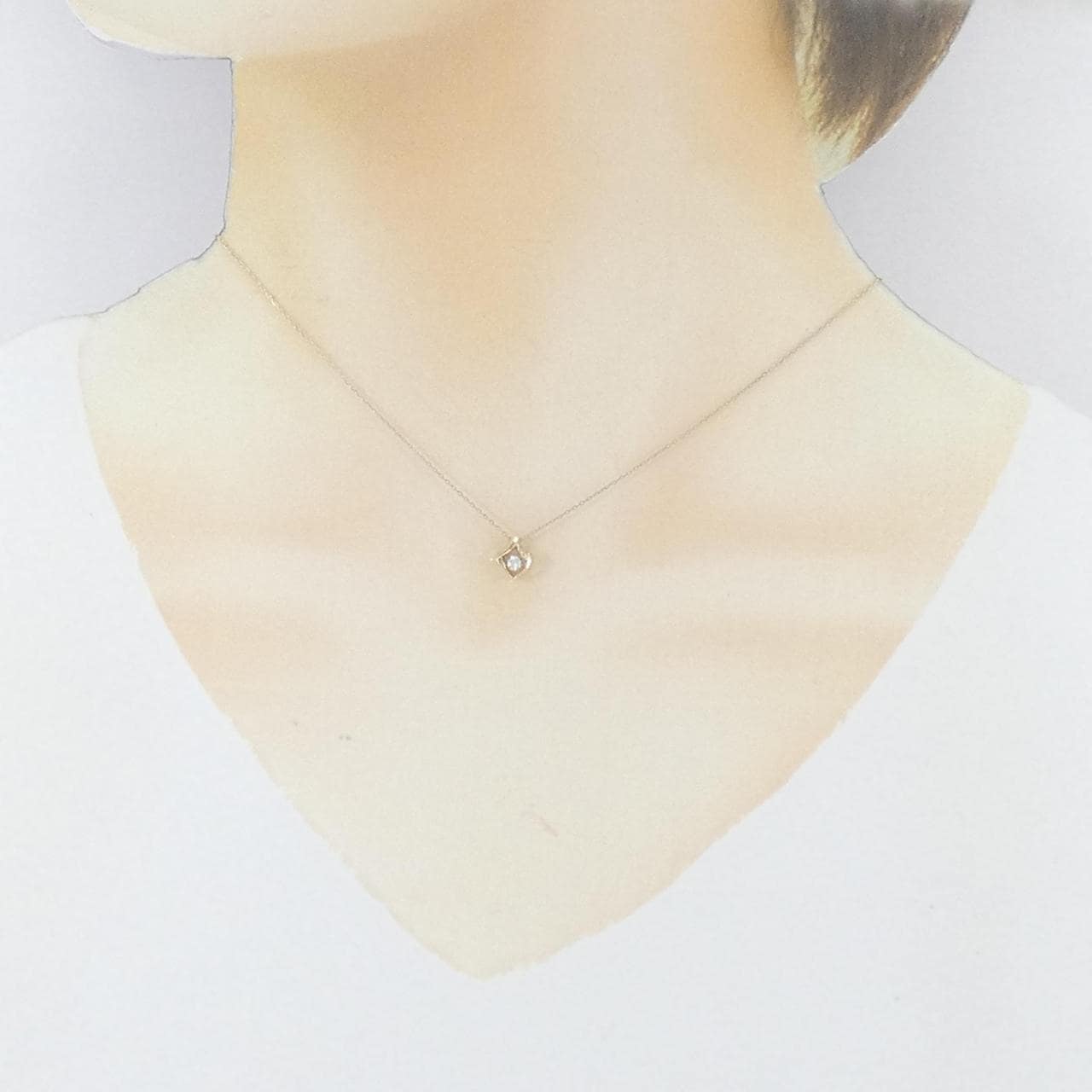 K10YG ダイヤモンド ネックレス 0.05CT