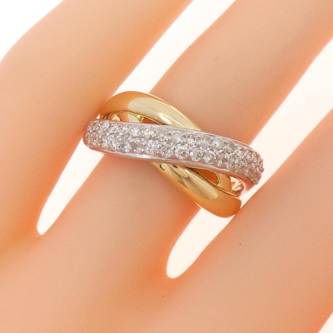 K18YG/K18WG Diamond ring 0.50CT