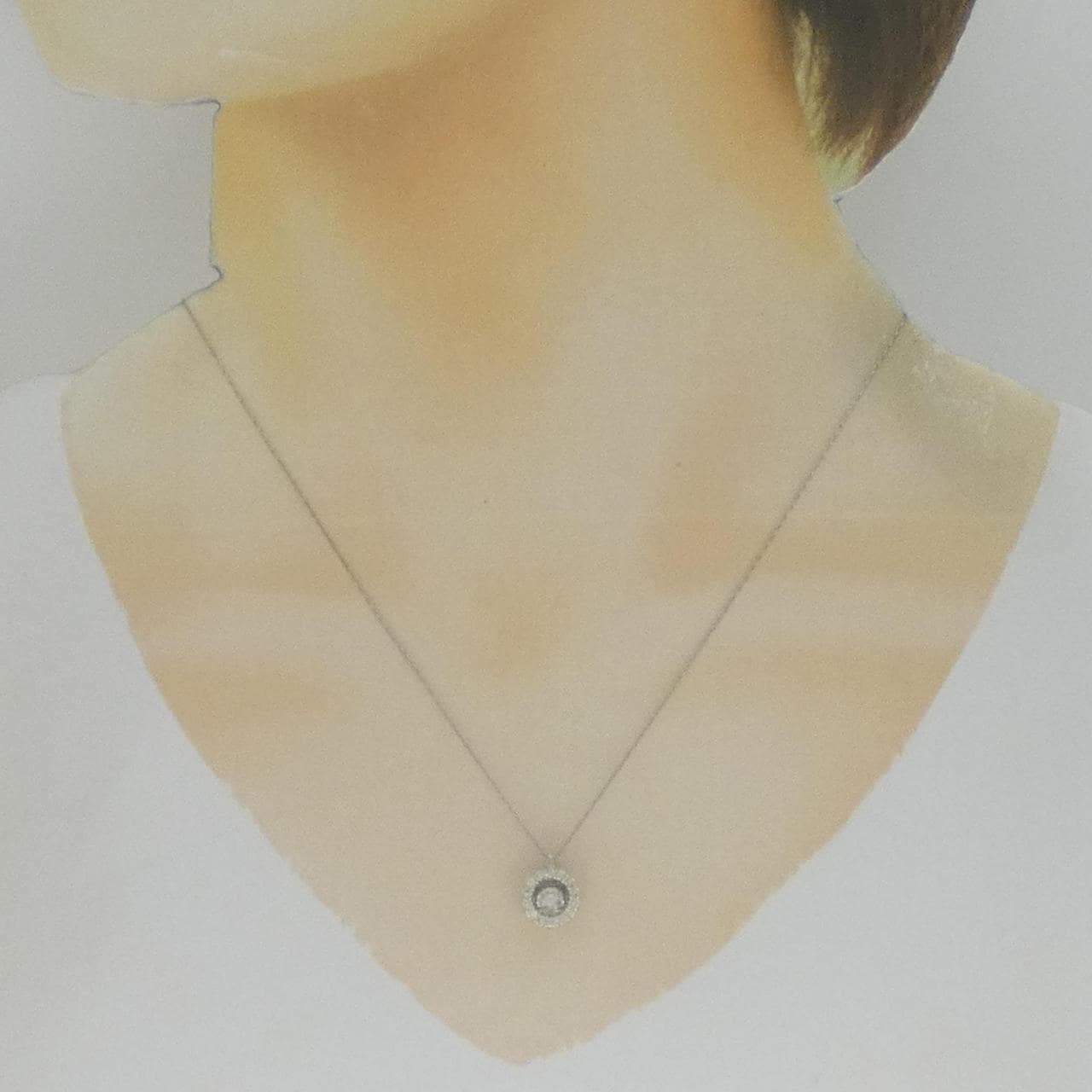 [新品] PT900钻石项链 0.30CT