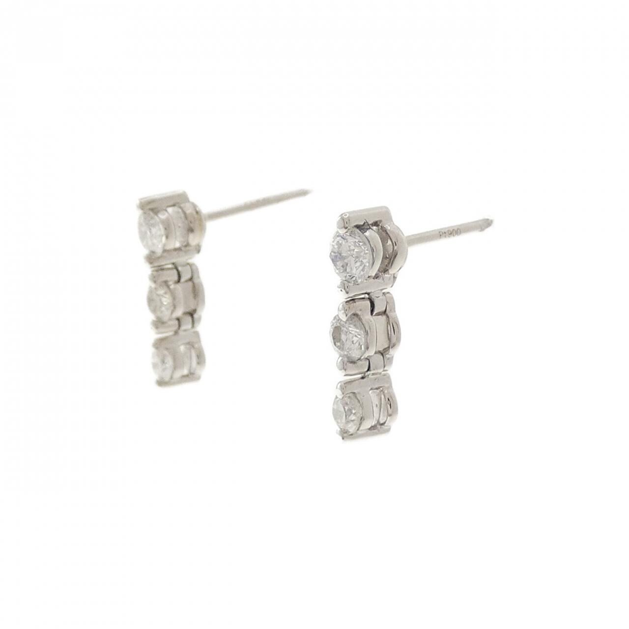 PT900 Diamond Earrings