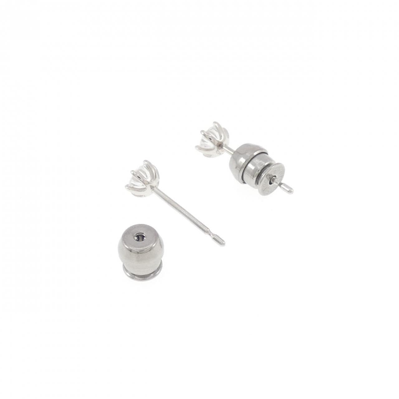 【リメイク】PT900/ST ダイヤモンド ピアス 0.207CT 0.208CT E VS1-2 VG-GOOD