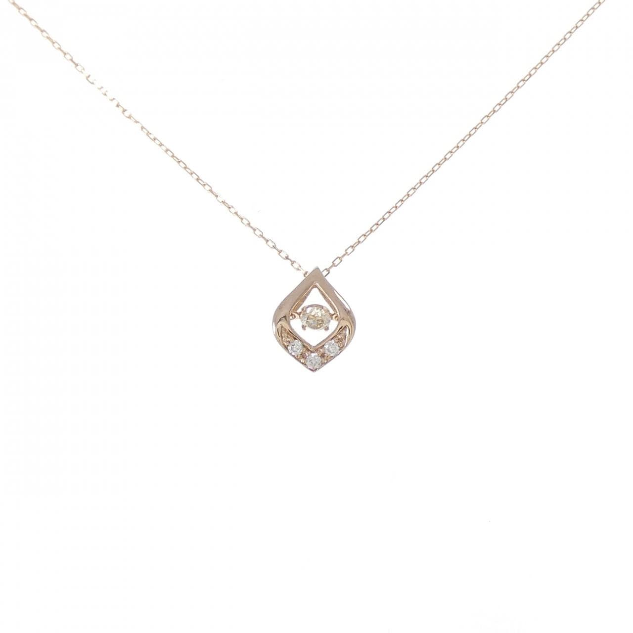 K18PG ダイヤモンド ネックレス 0.10CT