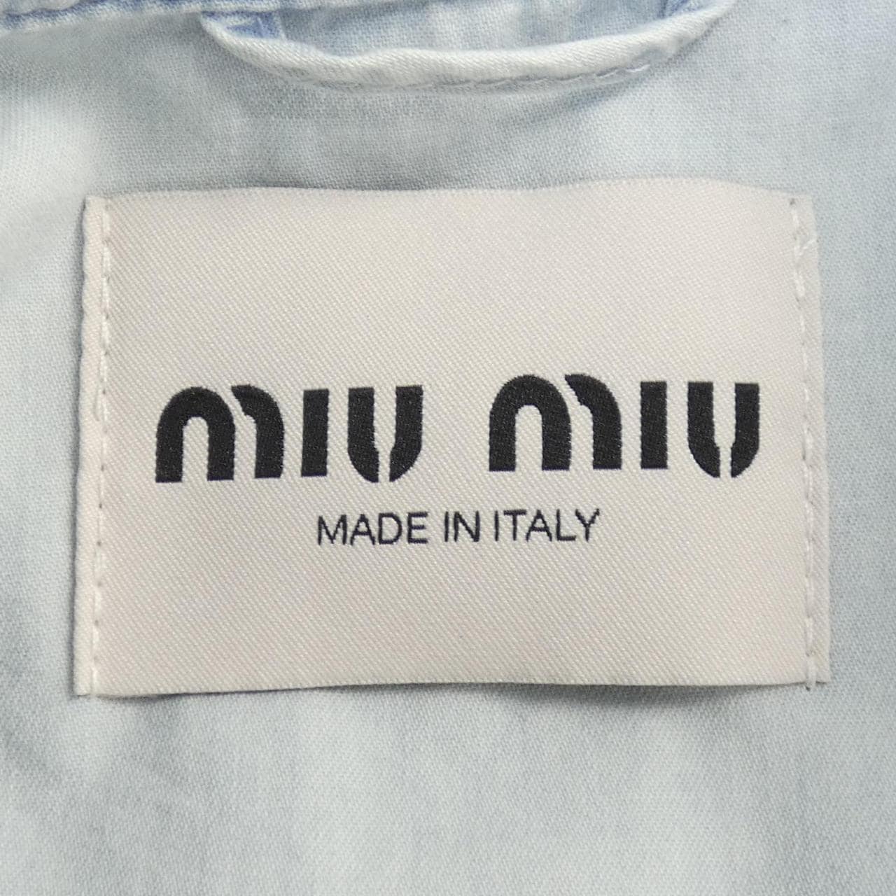 ミュウミュウ MIU MIU シャンブレーブルゾンジャケット GWB205 SOOO 14UT ジャケット