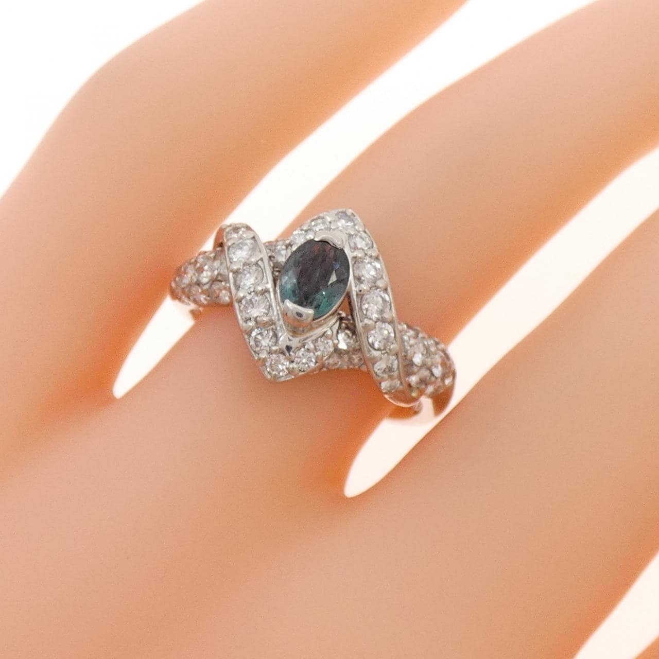 PT900 アレキサンドライト リング 0.42CT