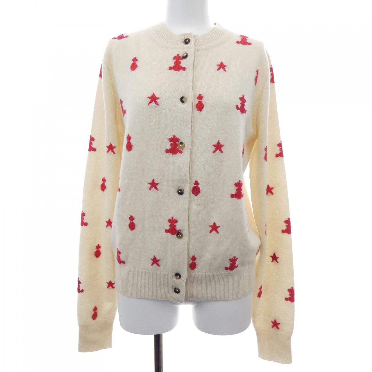 エルメス HERMES POSTE ET CAVALERIE *16-7700. カーディガン