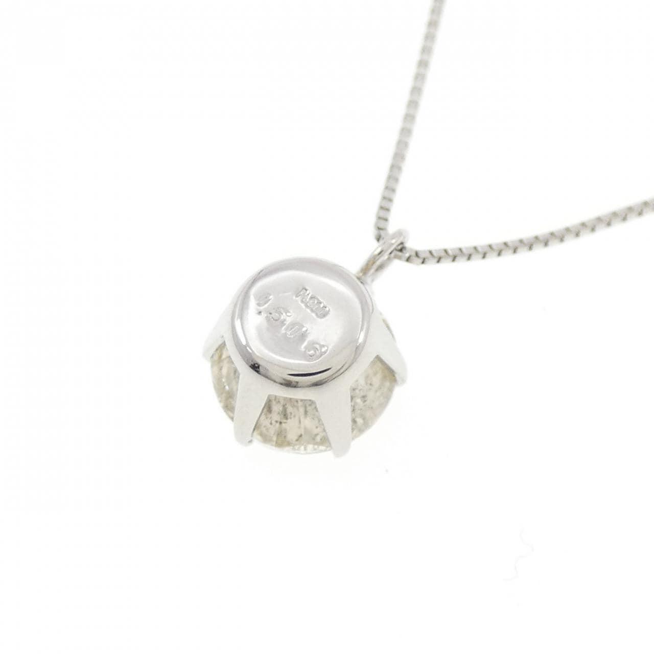 PT900/PT850 ソリティア ダイヤモンド ネックレス 1.506CT