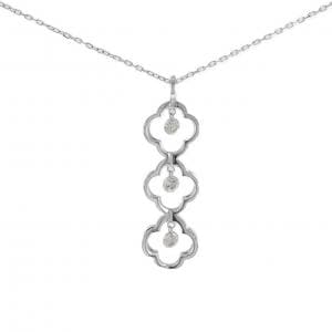 K18WG ダイヤモンド ネックレス 0.30CT