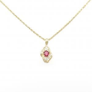 K18YG ルビー ネックレス 0.50CT