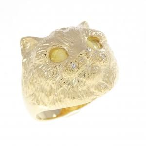 K18YG キャット クリソベリルキャッツアイ リング