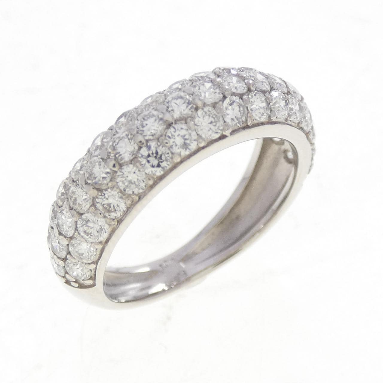 PT900 パヴェ ダイヤモンド リング 1.00CT