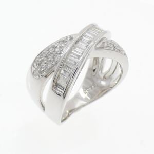 K18WG ダイヤモンド リング 0.79CT