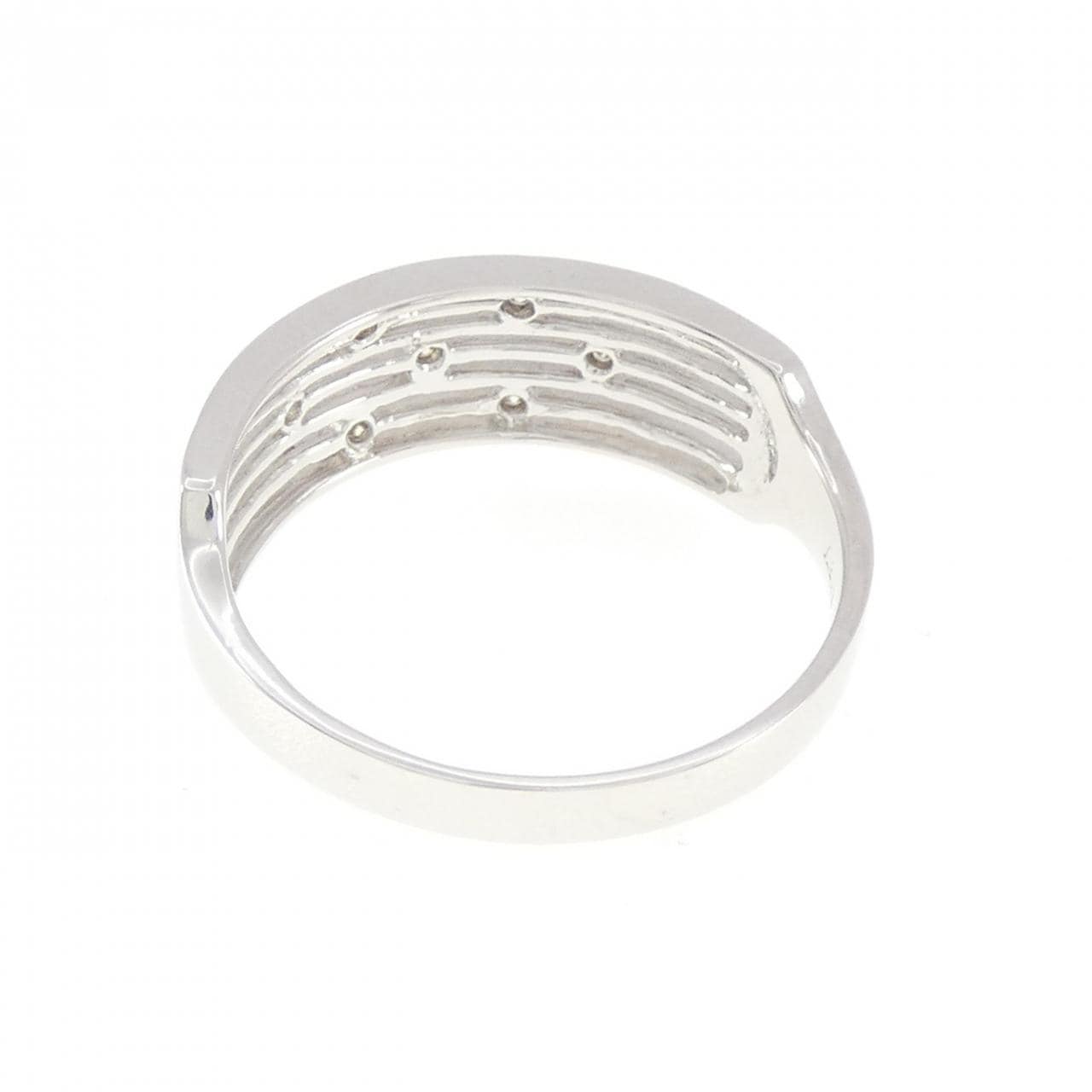 K18WG ダイヤモンド リング 0.08CT