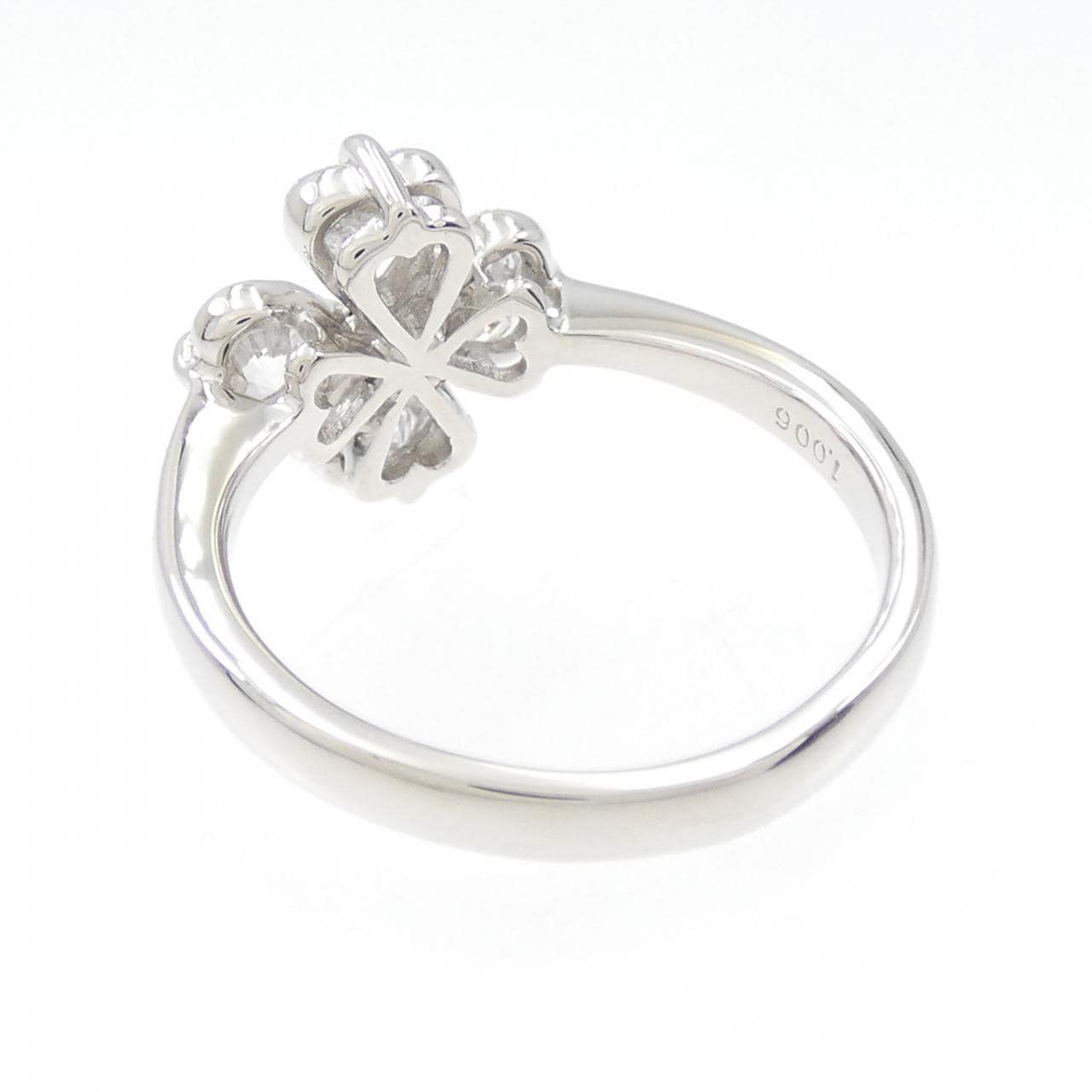 【新品】PT900 ダイヤモンド リング 1.006CT D VS2 ハートシェイプ