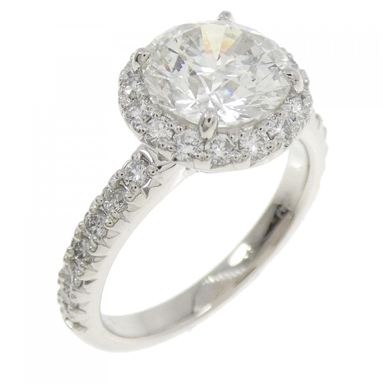 PT950 ダイヤモンド リング 2.005CT I SI2 VG