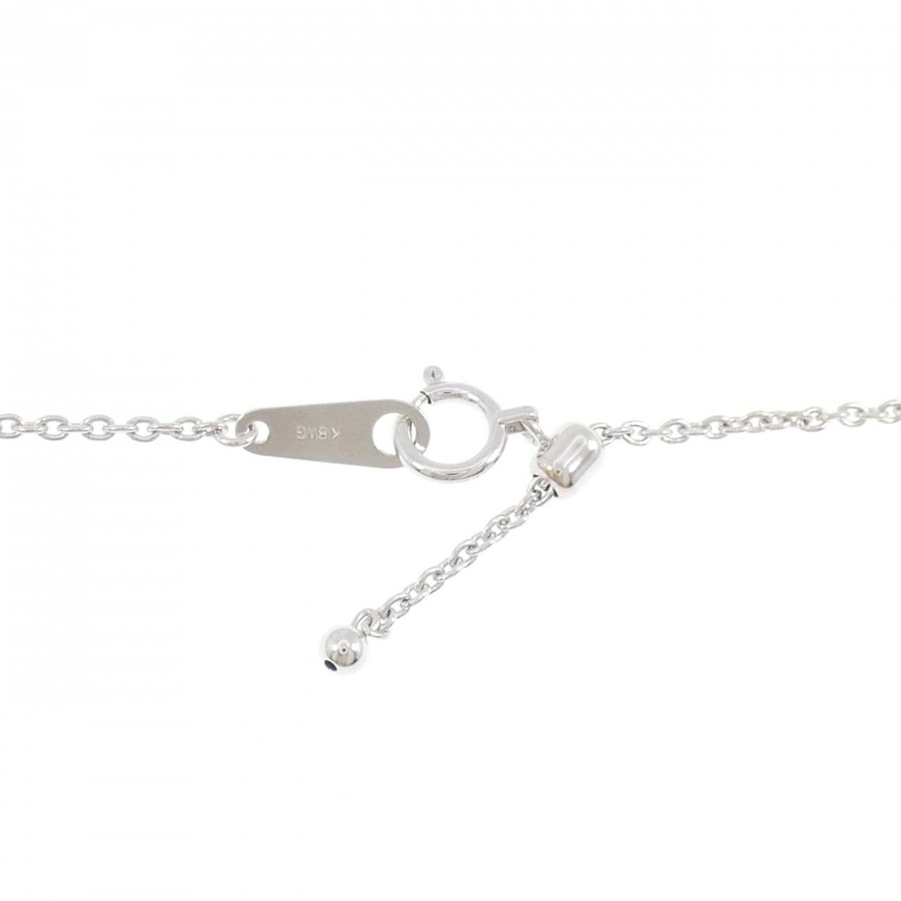 K18スリーカラー バンブー グリーンガーネット ネックレス 1.00CT