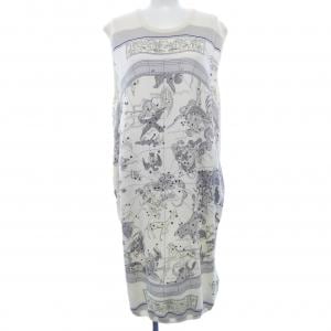 エルメス HERMES HEMISPHARIUM COELI BOREALE 66-7758 ツイルレーヌ ワンピース