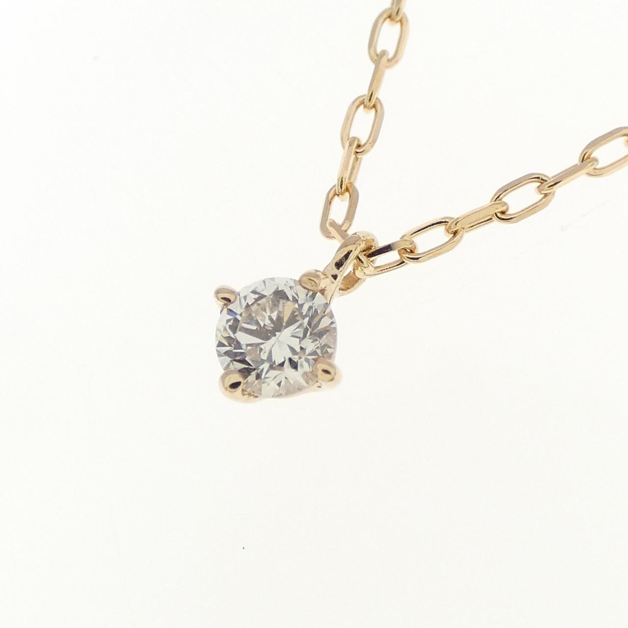 K18PG ダイヤモンド ネックレス 0.1CT