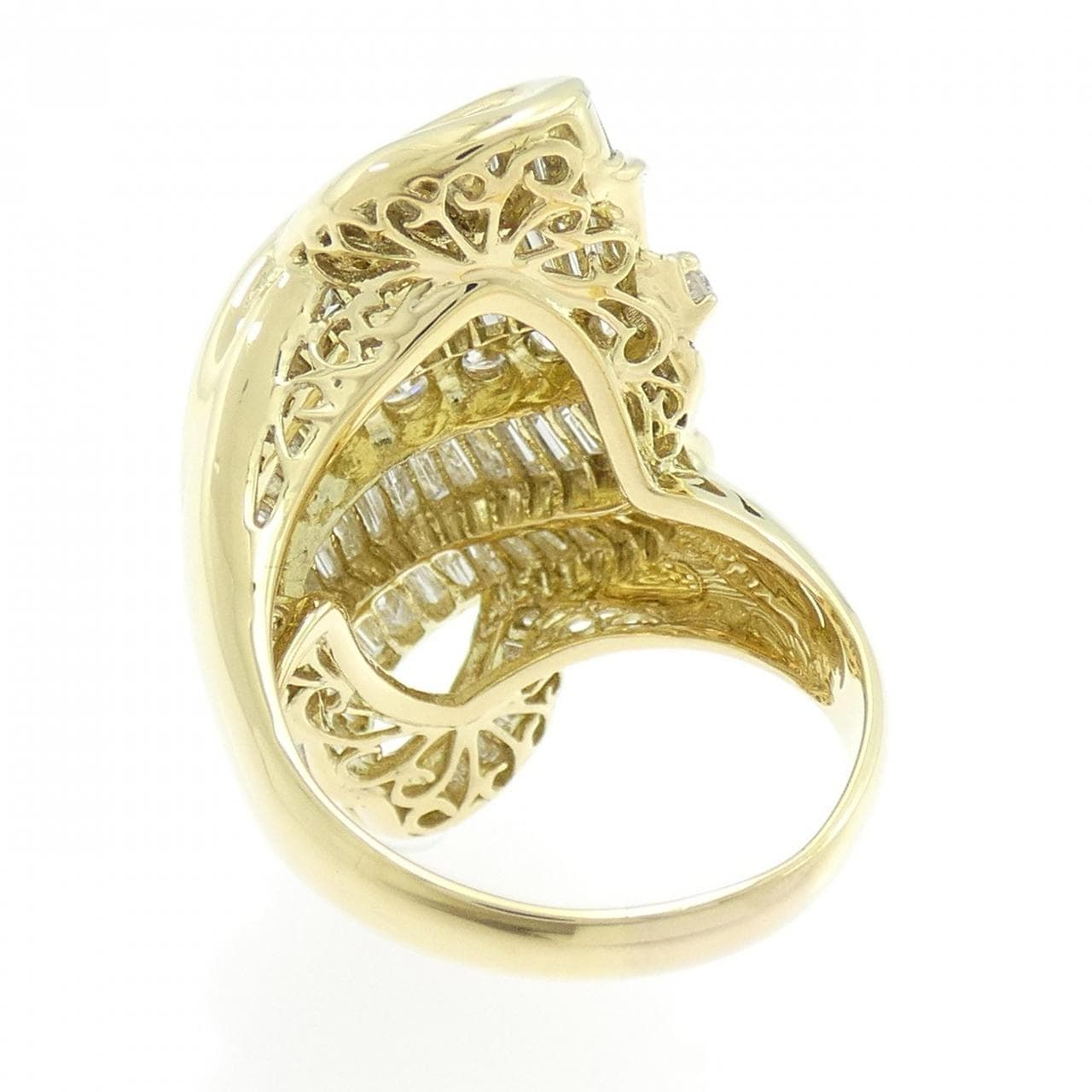 K18YG ダイヤモンド リング 5.05CT
