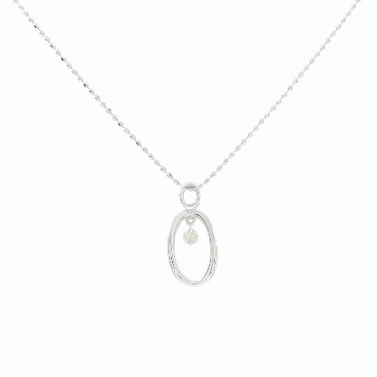 K18WG ダイヤモンド ネックレス 0.05CT