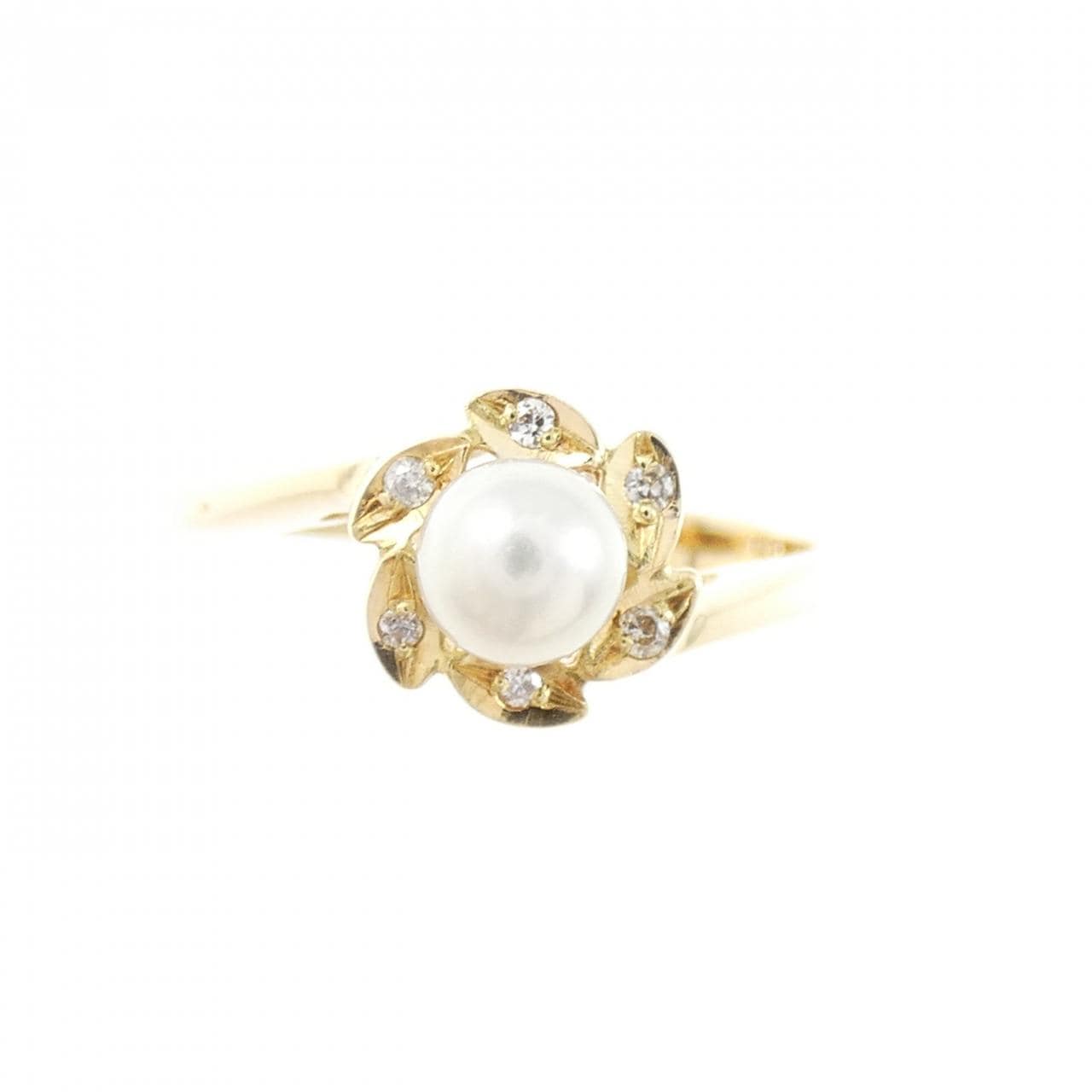 K18YG アコヤパール リング 4.2mm