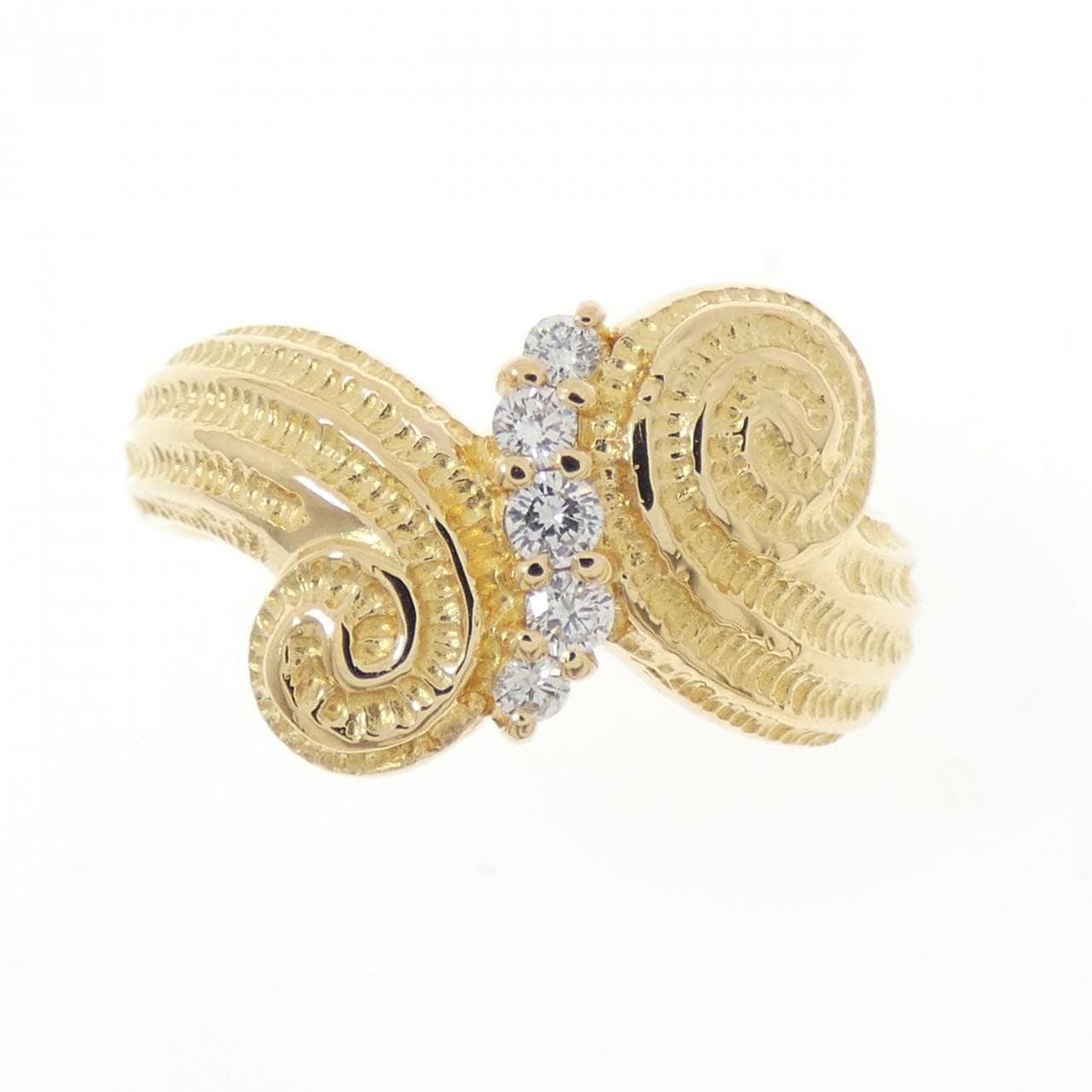 K18YG ダイヤモンド リング 0.10CT