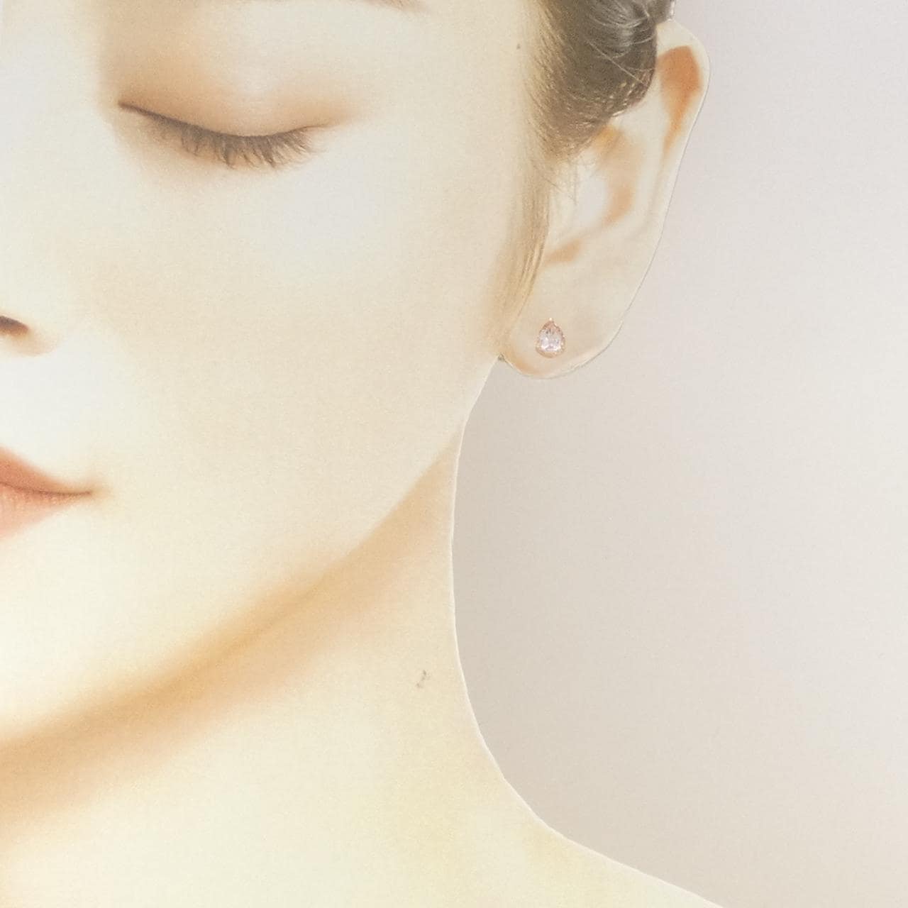 K18PG ベリル ピアス 1.24CT